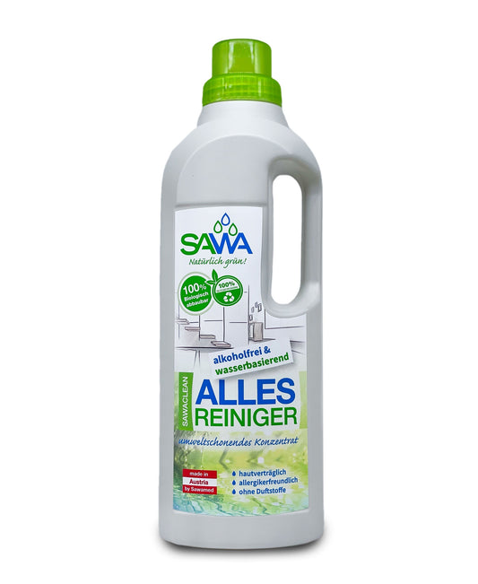 SAWA Allesreiniger Konzentrat 1 Liter, R-HDPE-Flasche
