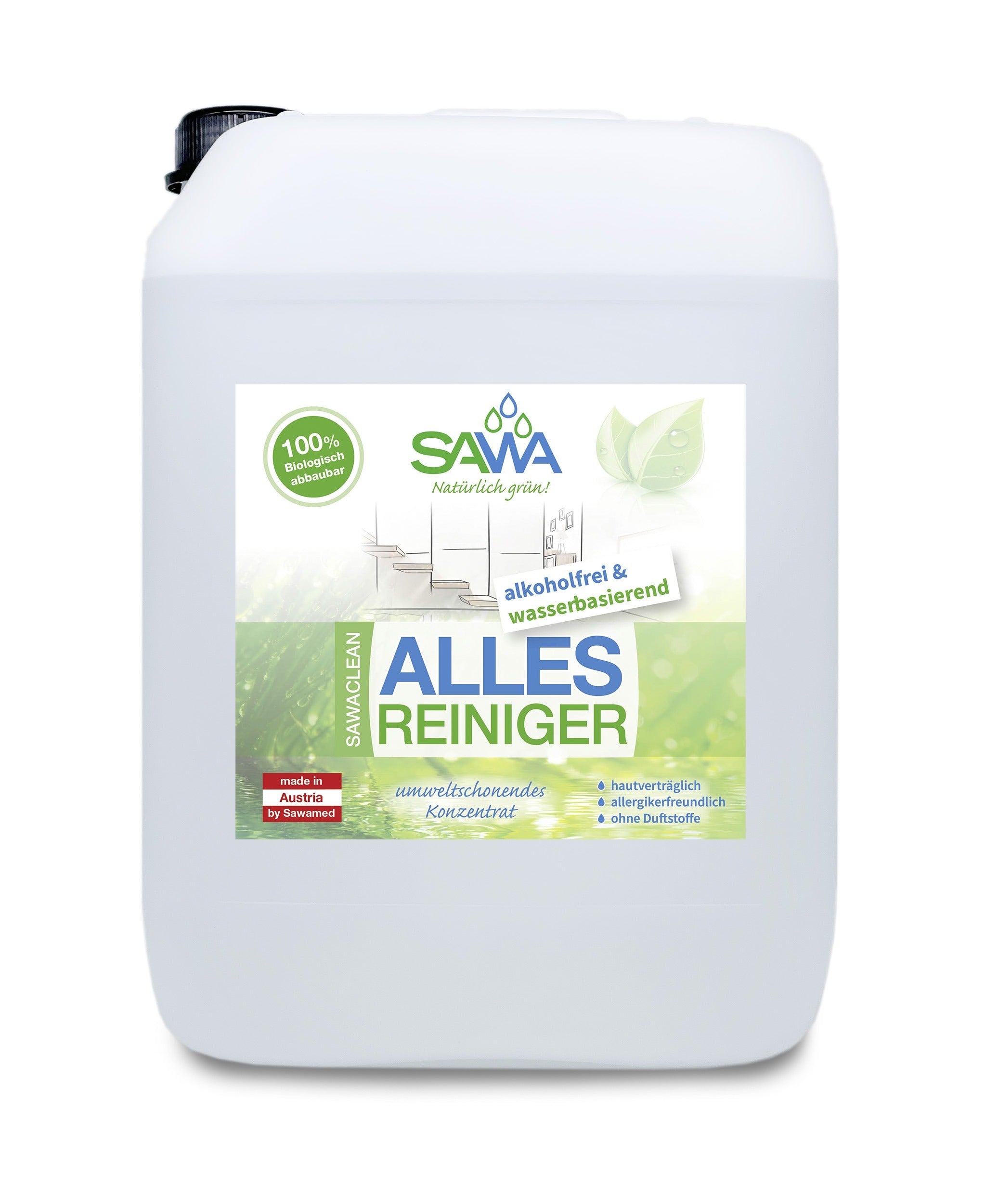 SAWA Allesreiniger Konzentrat 1 Liter, R-HDPE-Flasche