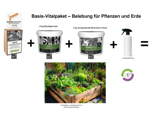 Basis-Vitalpaket - Belebung für Pflanzen und Erde